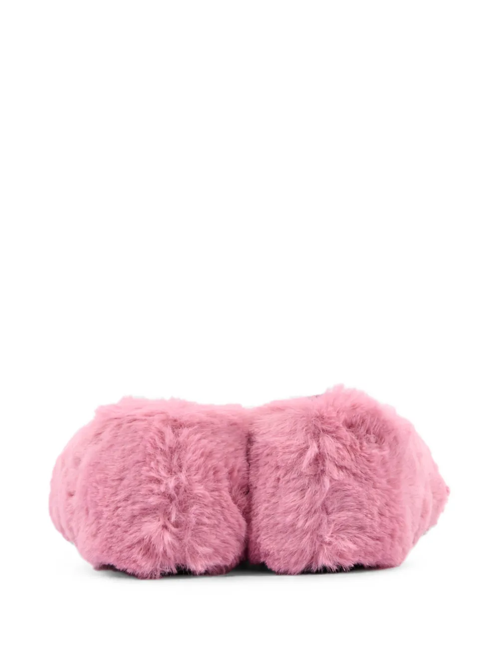 Marni Kids faux-fur elasticated-strap ballet flats Roze