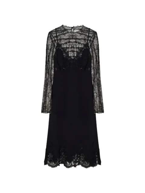Ermanno Scervino robe mi-longue à empiècements en dentelle