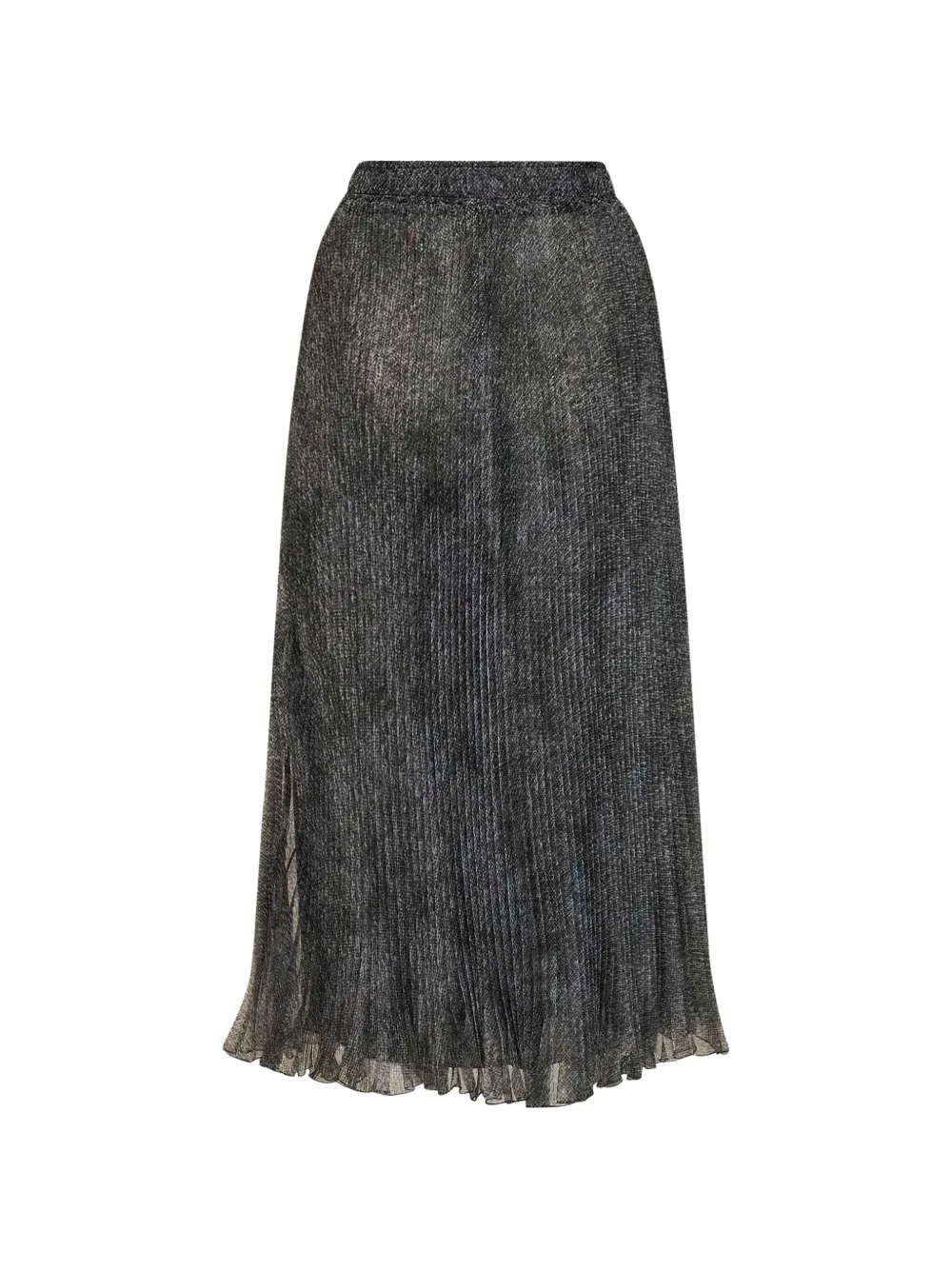 Ermanno Scervino Midi-plooirok met knickerbockerprint Grijs