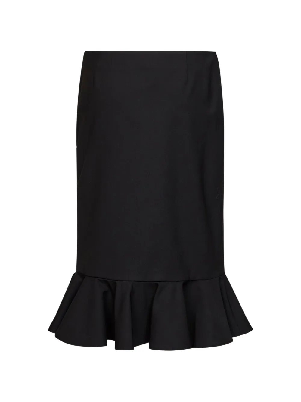 Giuseppe Di Morabito Straight midi-rok met ruches Zwart