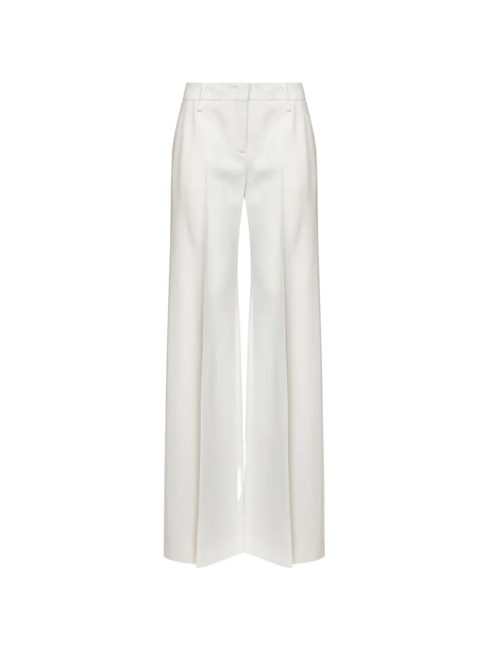 Ermanno Scervino Bootcut-Hose mit Bundfalten - Weiß