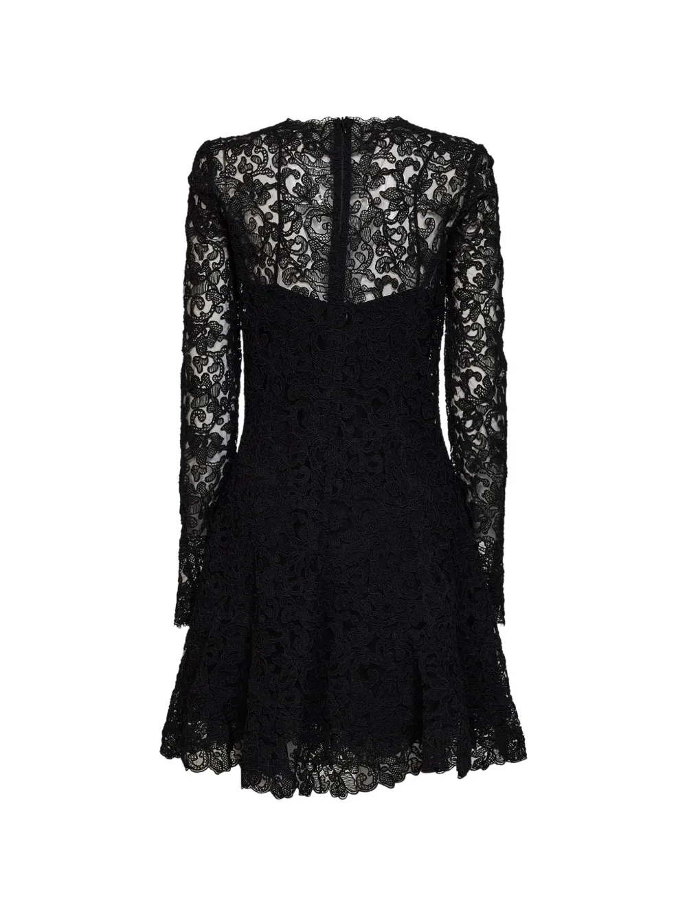 Ermanno Scervino Mini-jurk met gewelfde afwerking Zwart