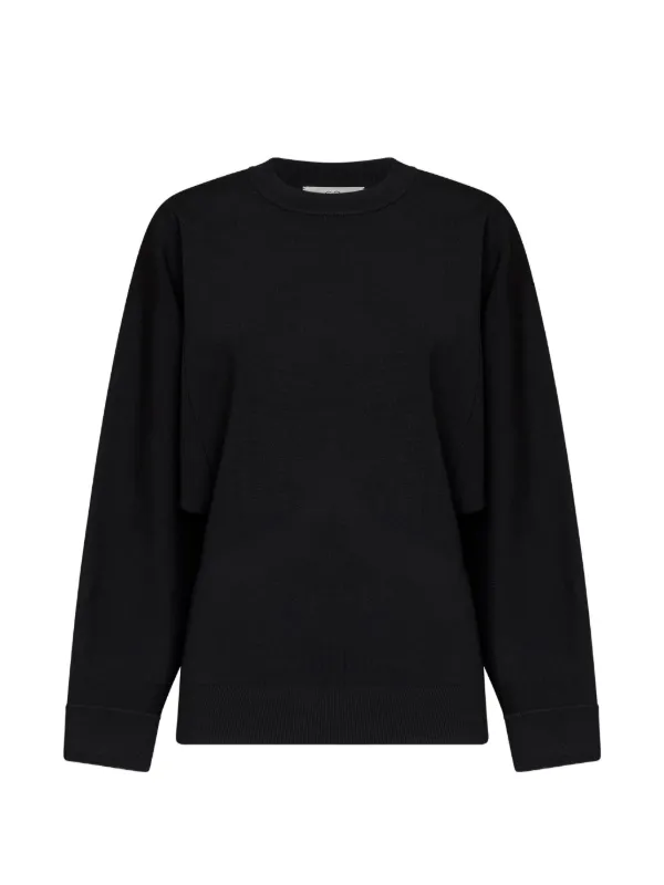Co Batwing-sleeve Sweatshirt in Black