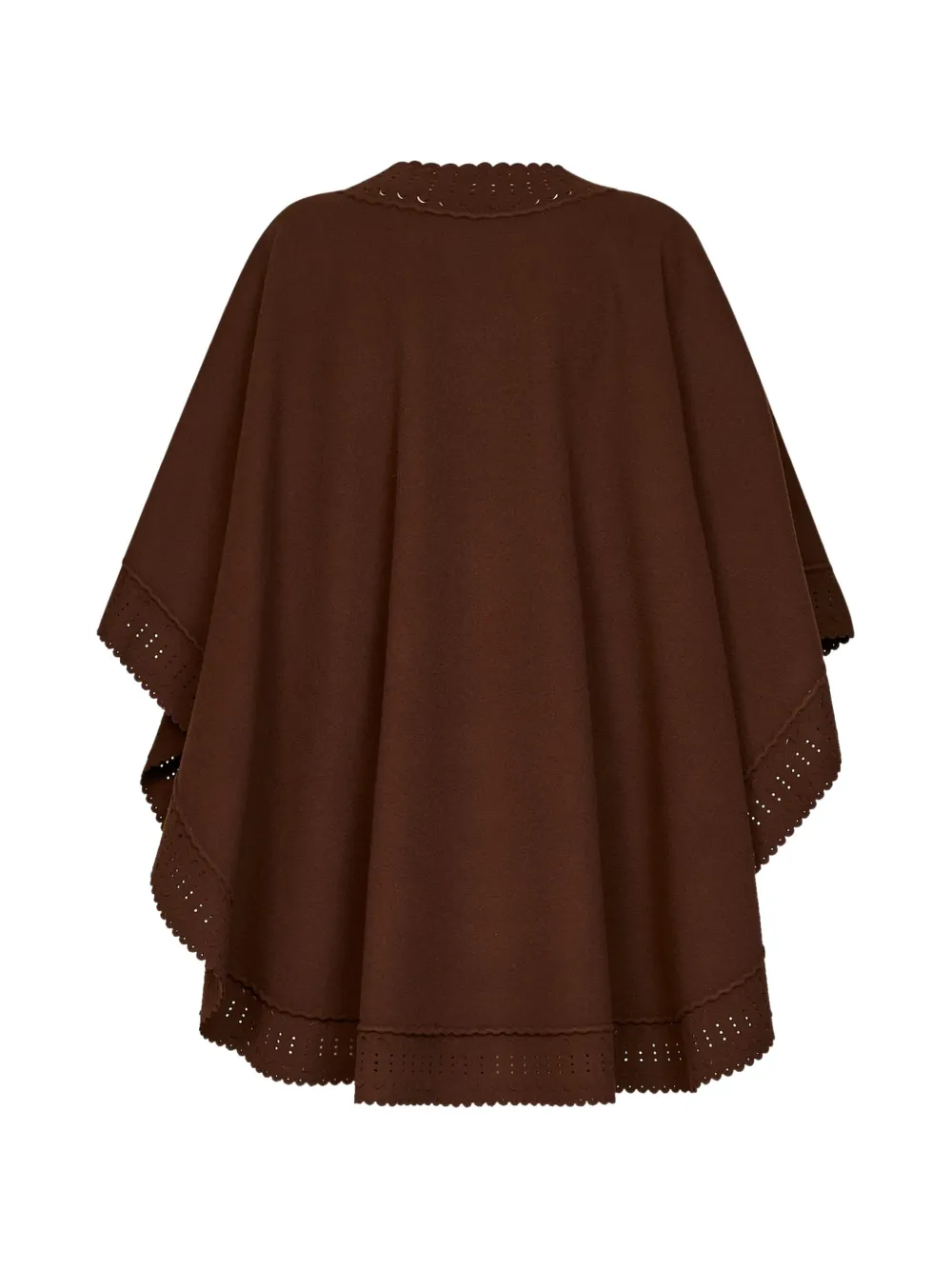 Ermanno Scervino Cape met gewelfde afwerking Bruin
