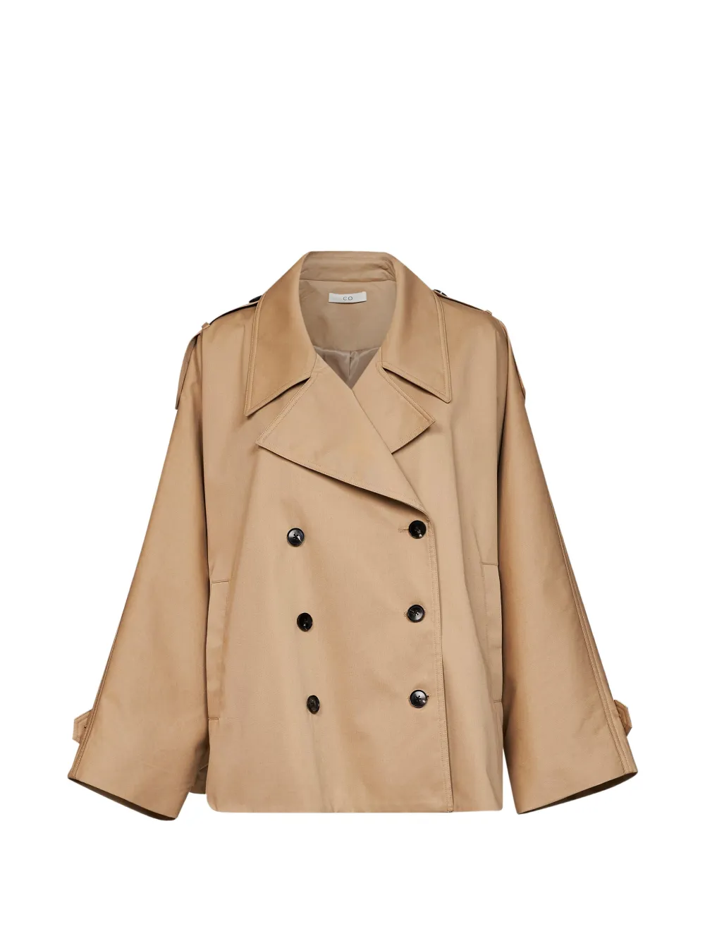 Co Dolman double-breasted kimono-sleeve coat - Nude