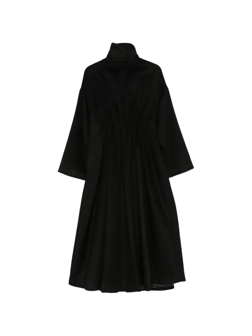Emporio Armani Jas met hoge hals en ruches Zwart
