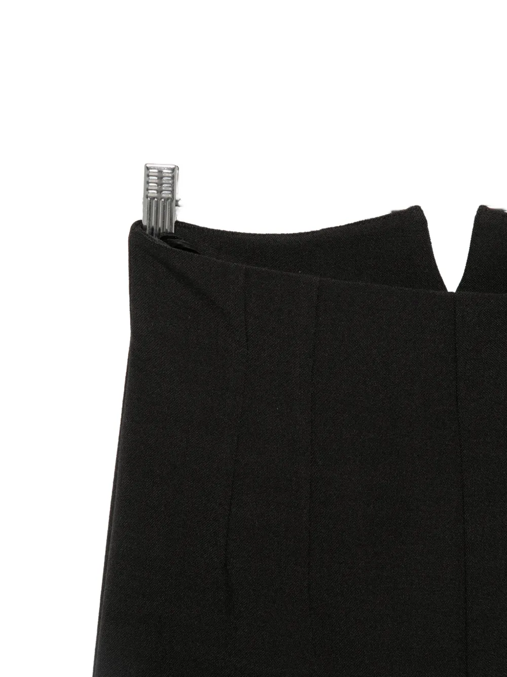 Emporio Armani Slim-fit broek met V-uitgesneden details Zwart