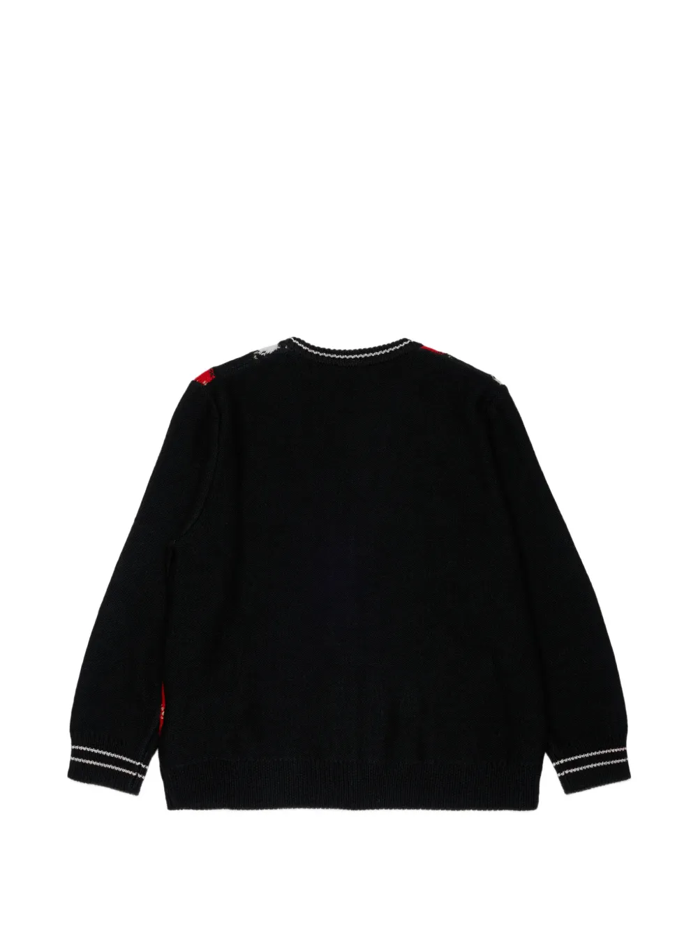 Diesel Kids Vest van wolblend met argyle-patroon Zwart