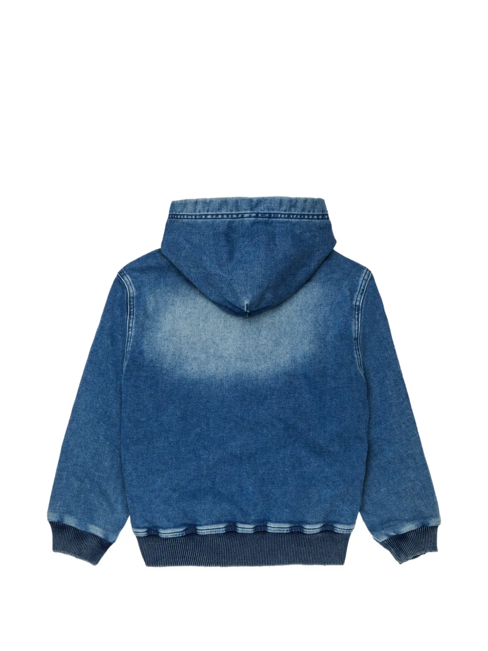 Diesel Kids JoggJeans hoodie met rits Blauw