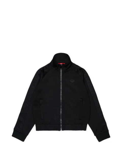 Diesel Kids logo-embellished zip-up sweatshirt