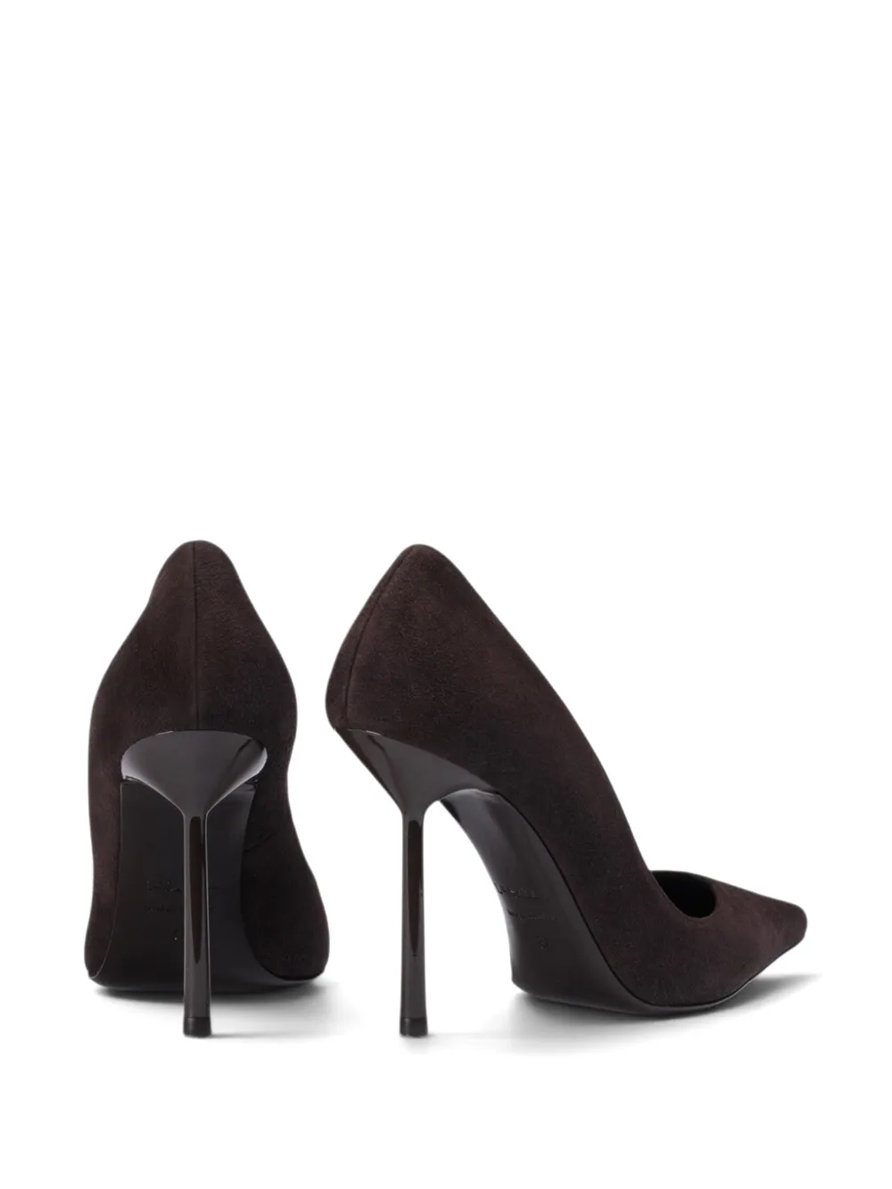 Le Silla Vivienne pointed-toe suede pumps Bruin