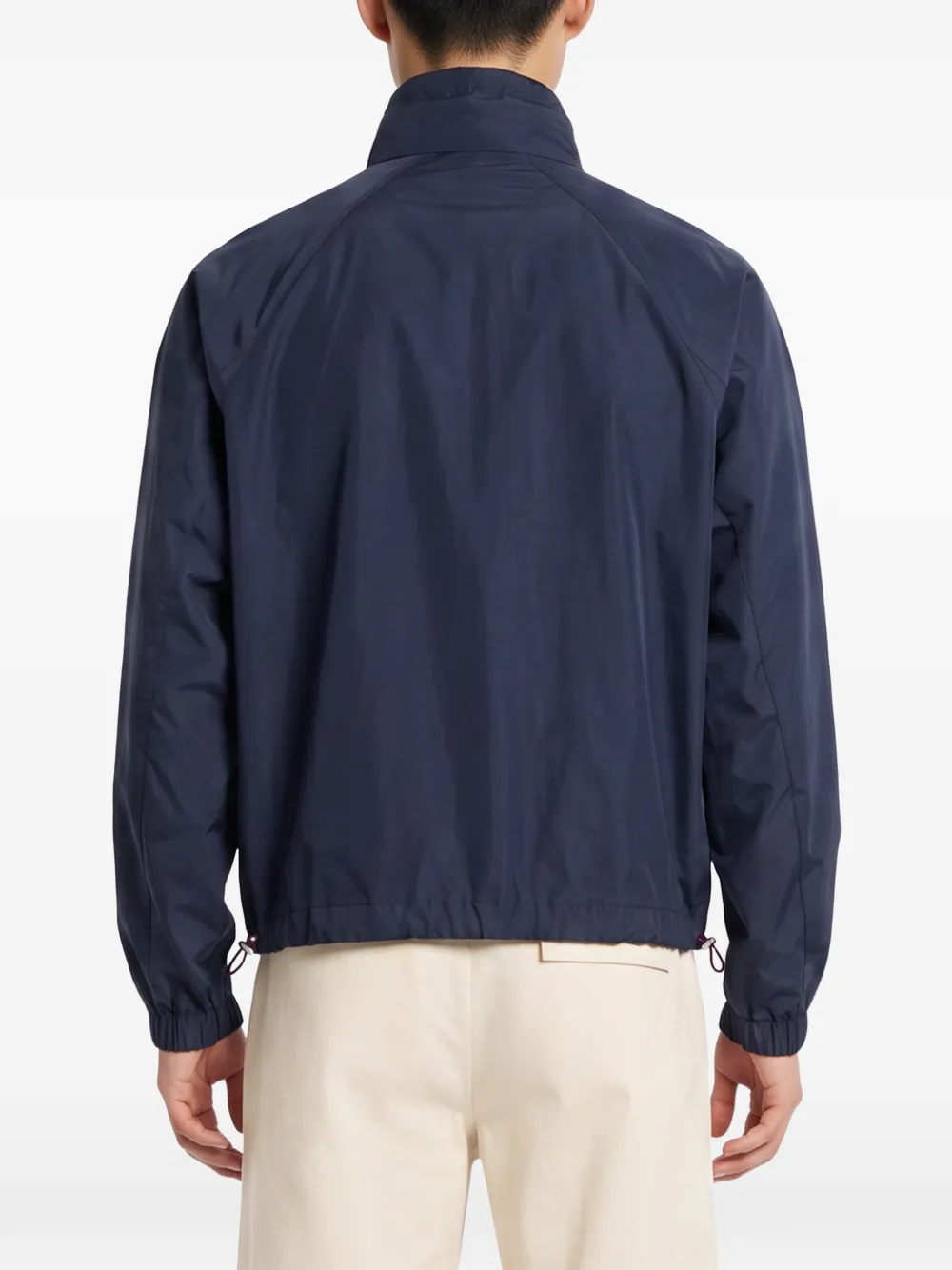 Brunello Cucinelli Jack met raglan mouwen en hoge hals Blauw