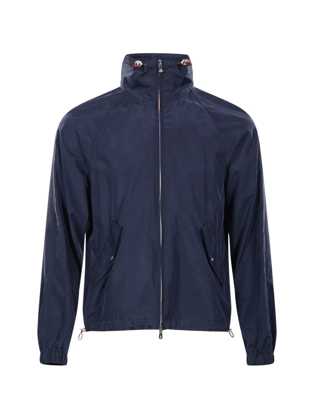 Brunello Cucinelli high-neck raglan-sleeve jacket - Blu