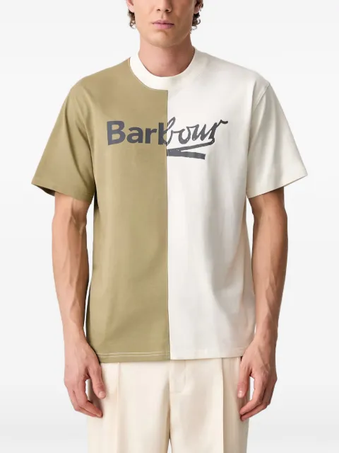 Barbour logo-print panelled T-shirt