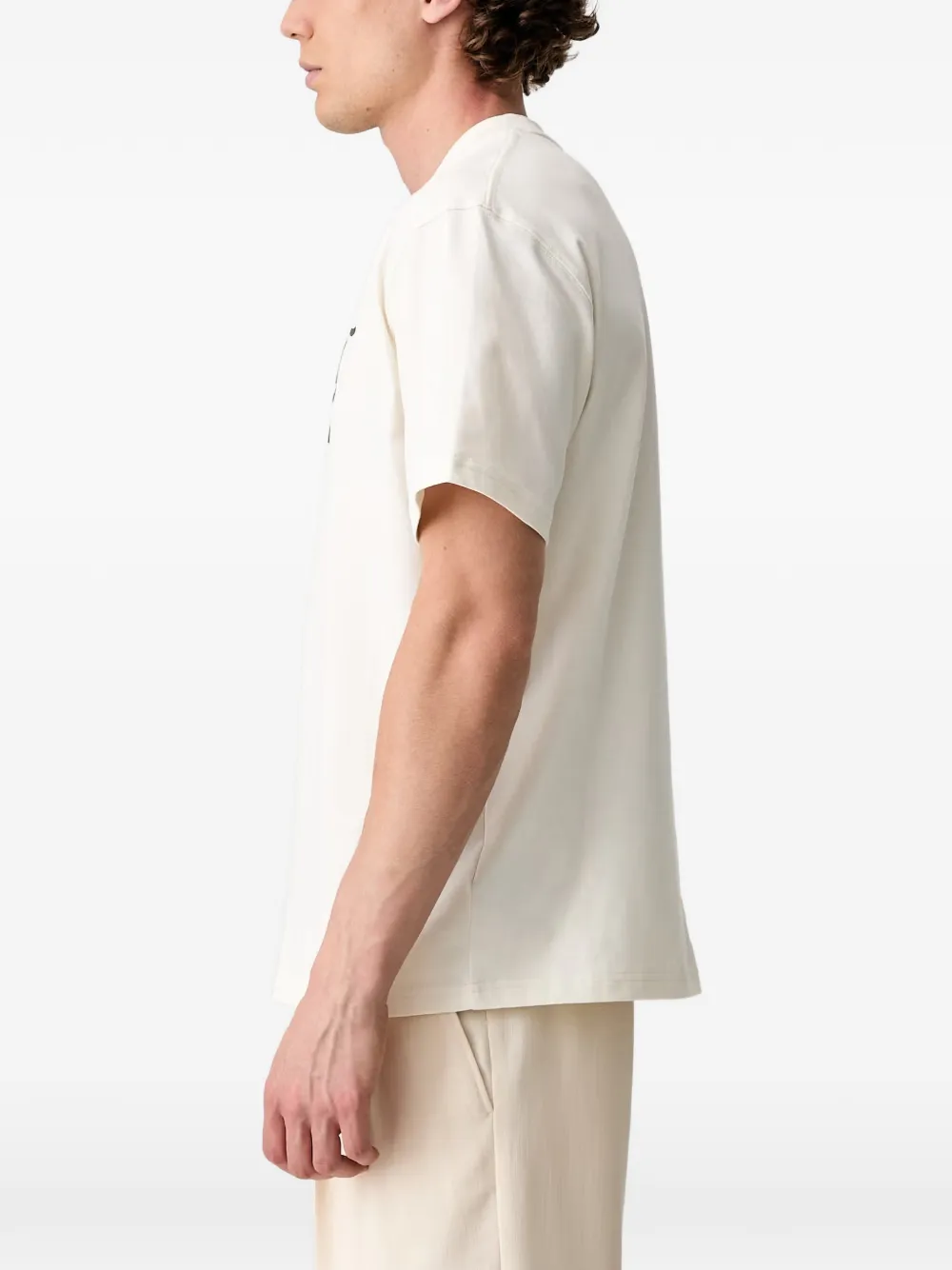 Barbour T-shirt met logoprint Beige