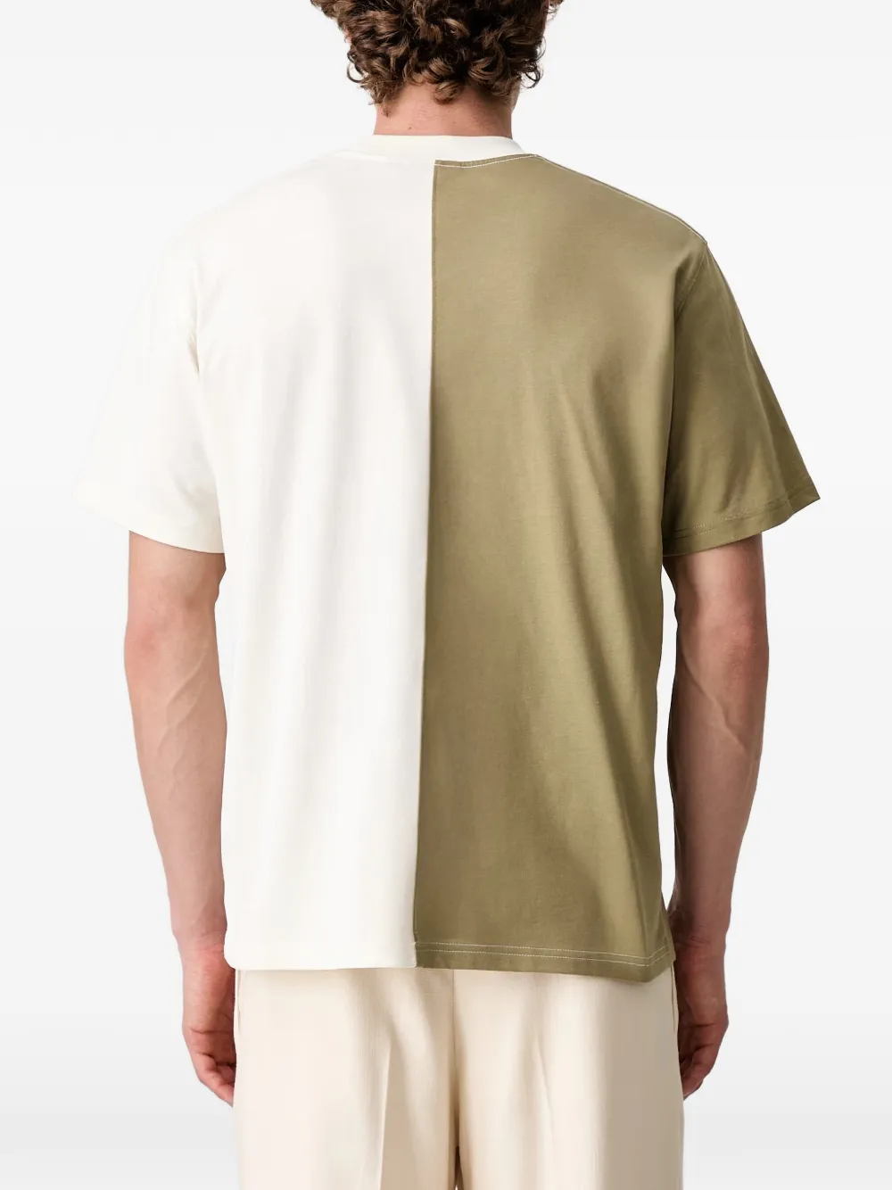 Barbour T-shirt met logoprint Beige
