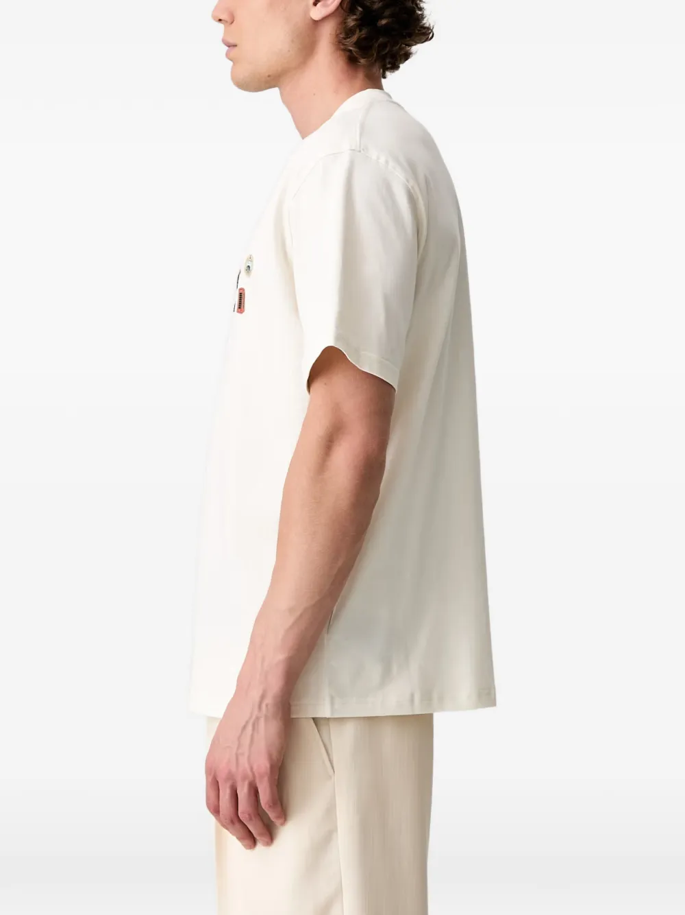 Barbour T-shirt met patchdetail Wit