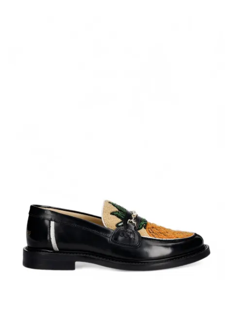 Filling Pieces pineapple-patch bit-strap loafers
