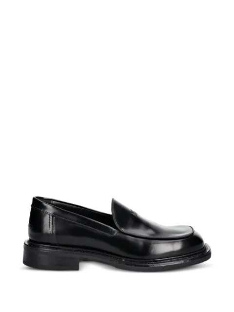 Filling Pieces logo-plaque square-toe loafers