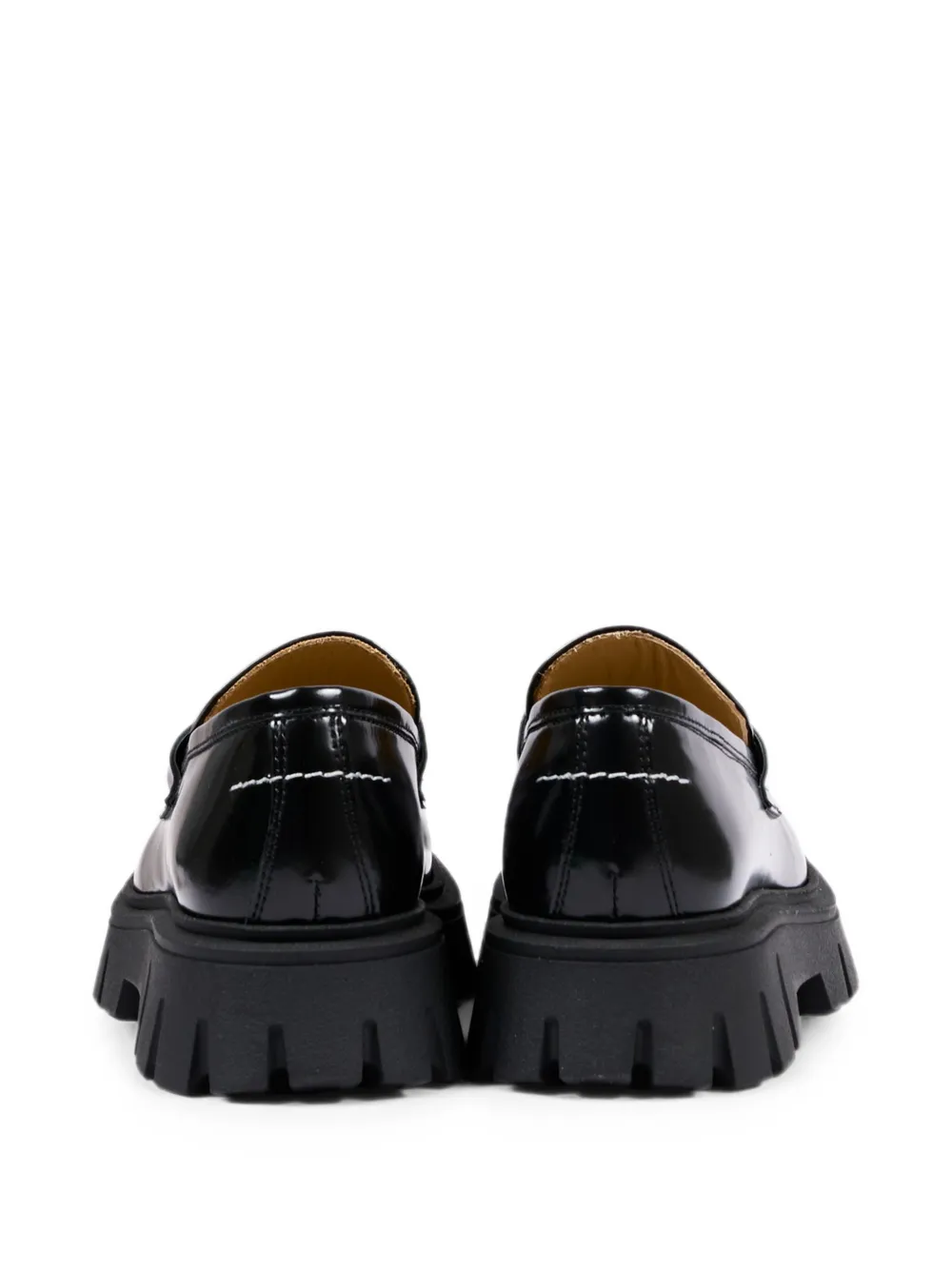 MM6 Maison Margiela Kids logo-print loafers Zwart