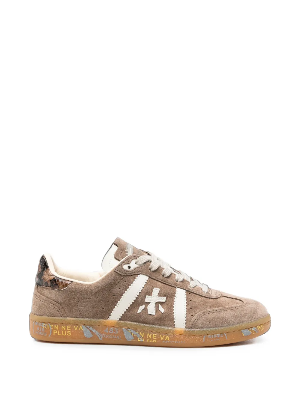 Premiata Bonnie logo-patch sneakers - Braun