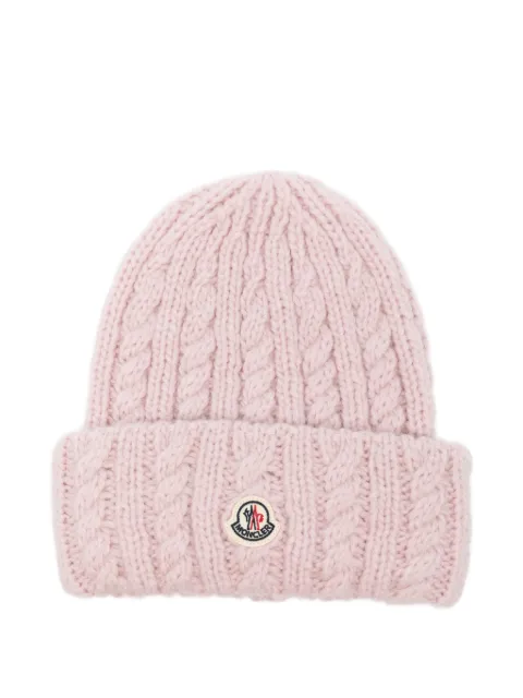 Moncler cable-knit beanie hat