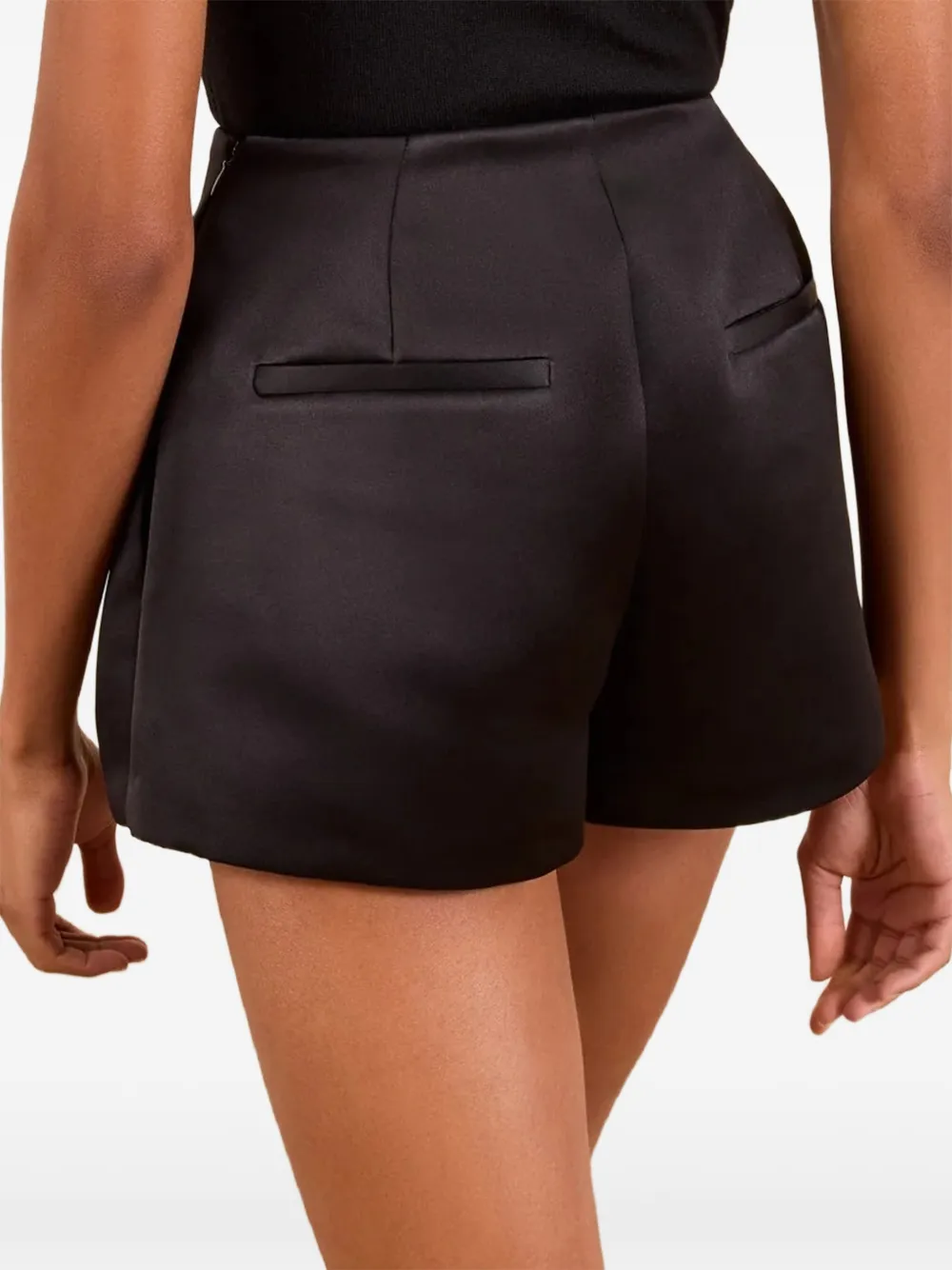 Ulla Johnson Isa geplooide shorts Zwart