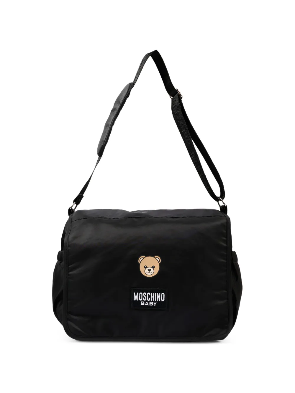 Moschino Kids Luiertas met logopatch Zwart