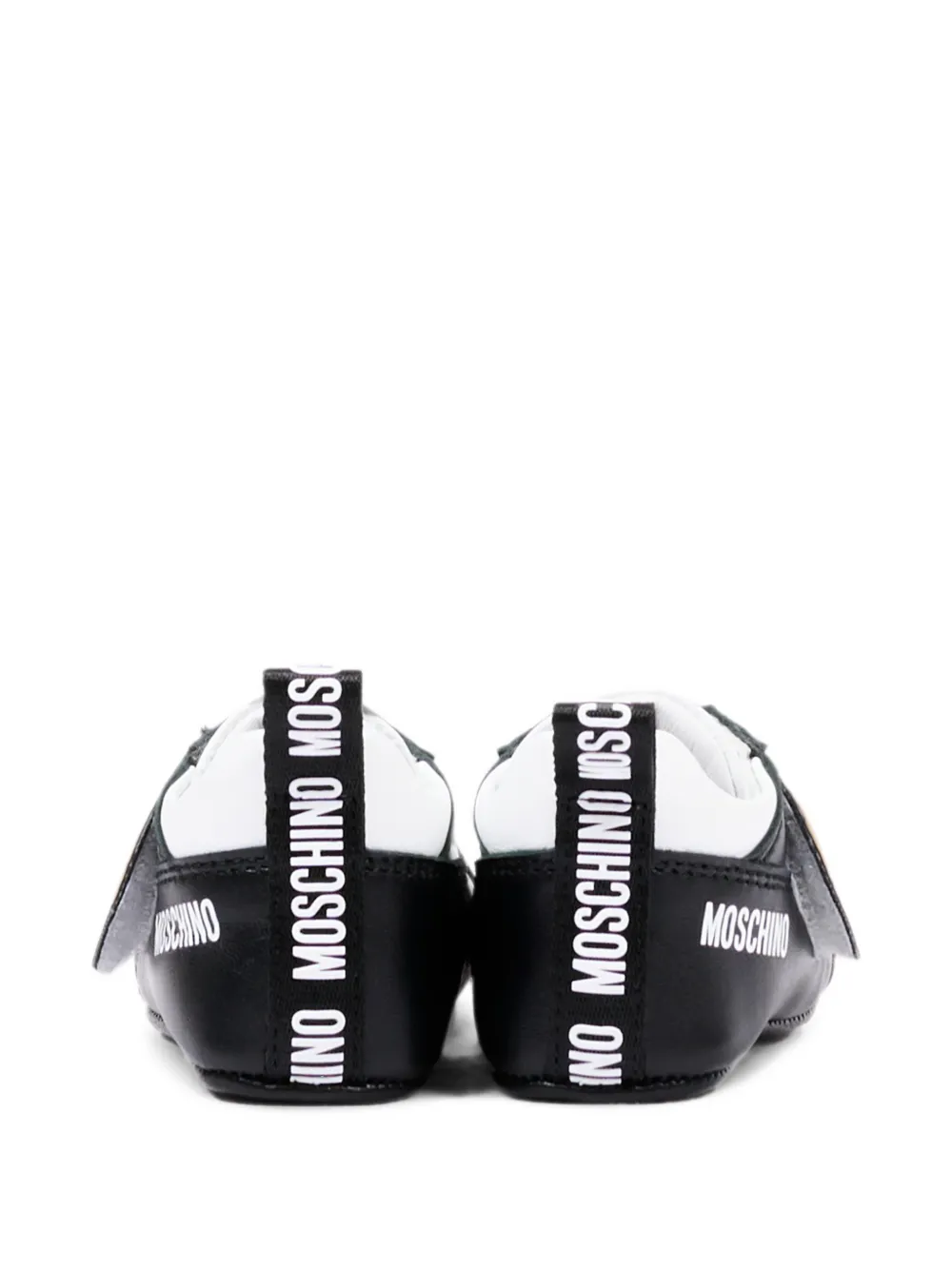 Moschino Kids Teddy Bear touch-strap sneakers Zwart