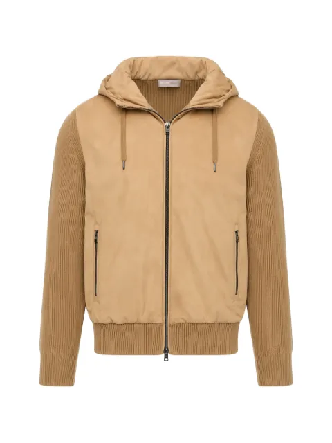 Herno hooded panelled jacket