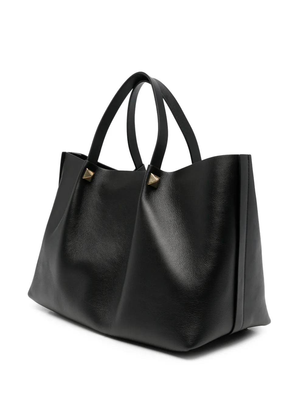 Valentino Garavani VLogo Signature leren shopper Zwart