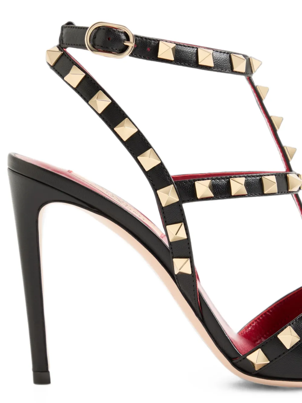 Valentino Garavani Rockstud kidskin pumps 100mm Zwart