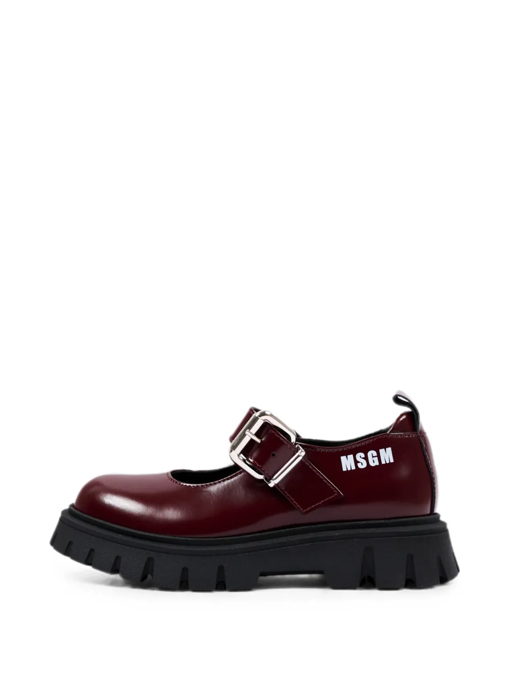 MSGM Kids Loafers met chunky zool en gespsluiting Rood