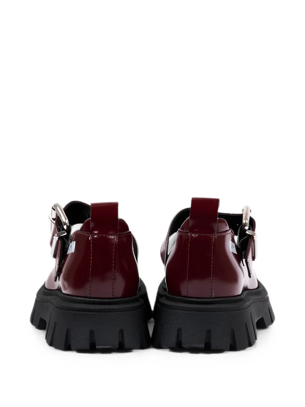 MSGM Kids Loafers met chunky zool en gespsluiting Rood
