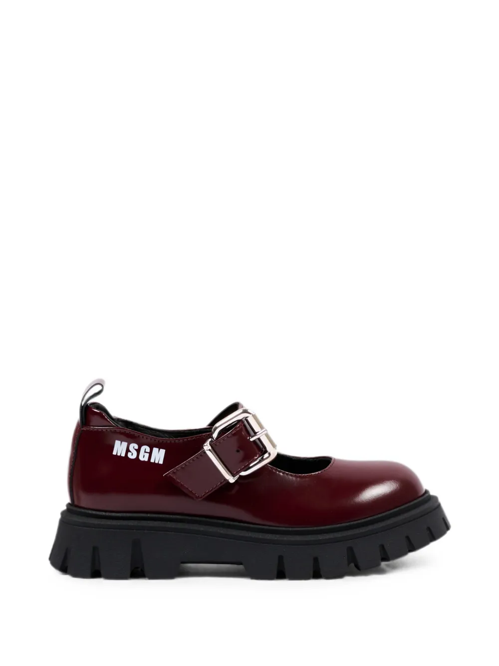 MSGM Kids Loafers met chunky zool en gespsluiting Rood