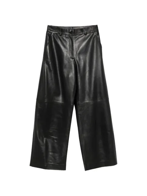 P.A.R.O.S.H. leather wide-leg trousers