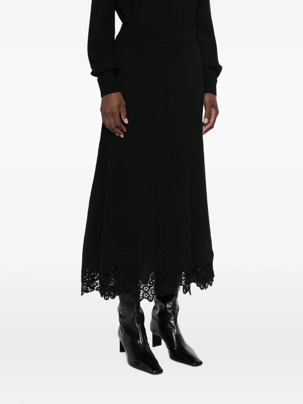 ZIMMERMANN Flared rok Zwart
