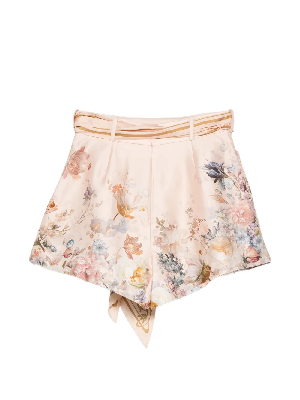 ZIMMERMANN Shorts met bloemenprint Beige