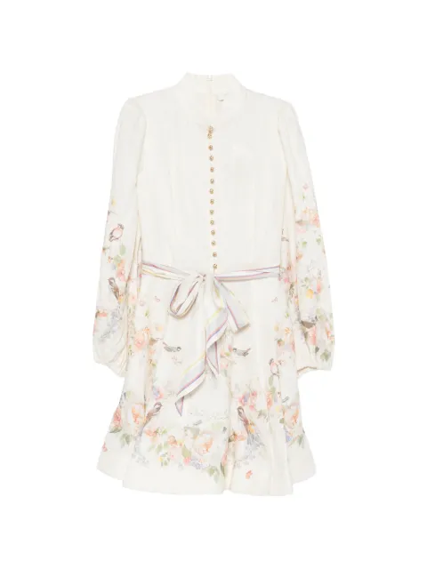 ZIMMERMANN floral-print mini dress