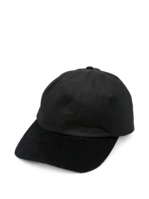 Barbour corduroy-trim logo-embroidered cap