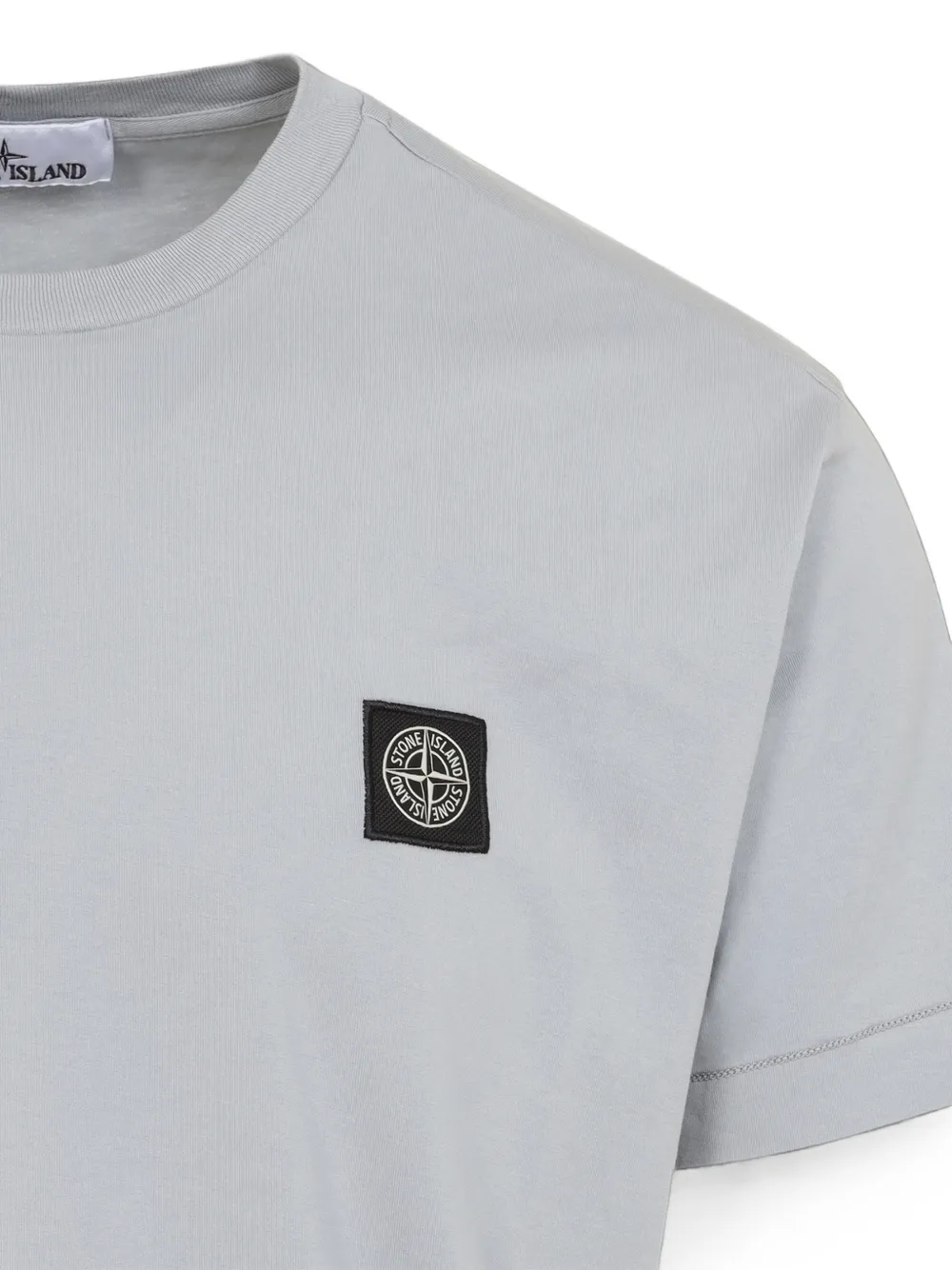 Stone Island T-shirt met logopatch Grijs
