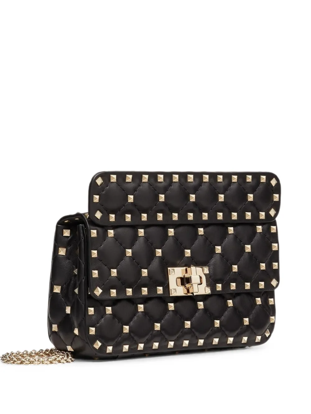 Valentino Garavani small nappa Rockstud Spike bag - Nero