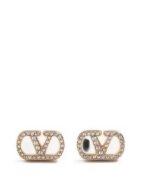 Valentino Garavani Vlogo Signature earrings in metal and Swarovski® crystals