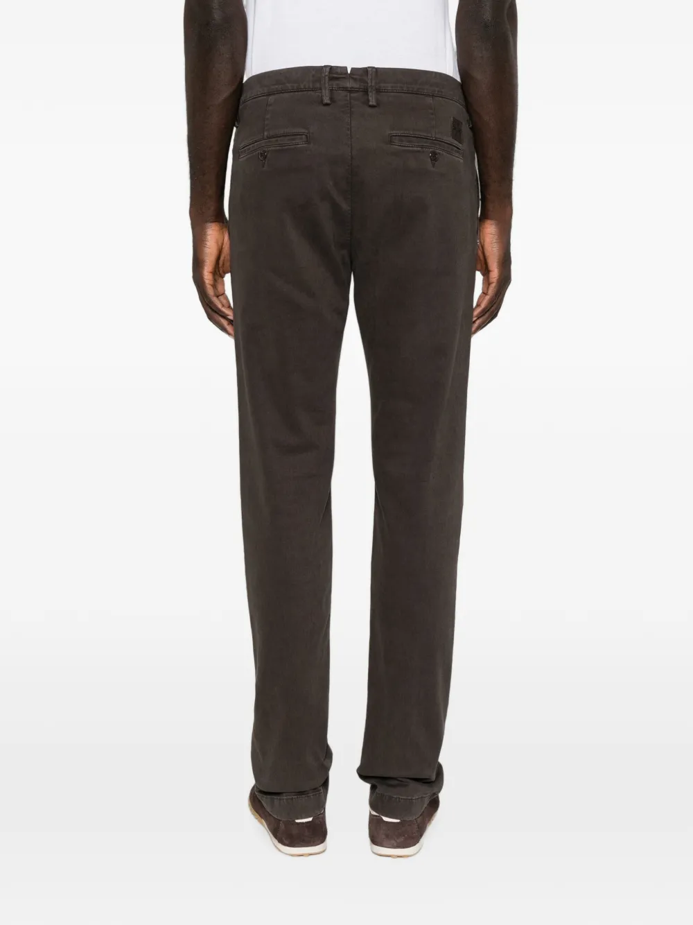 Jacob Cohën Straight broek met logopatch Bruin