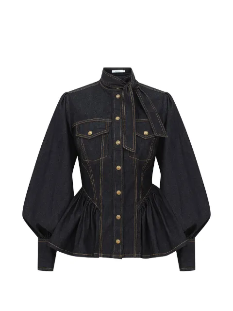 ZIMMERMANN denim fitted shirt