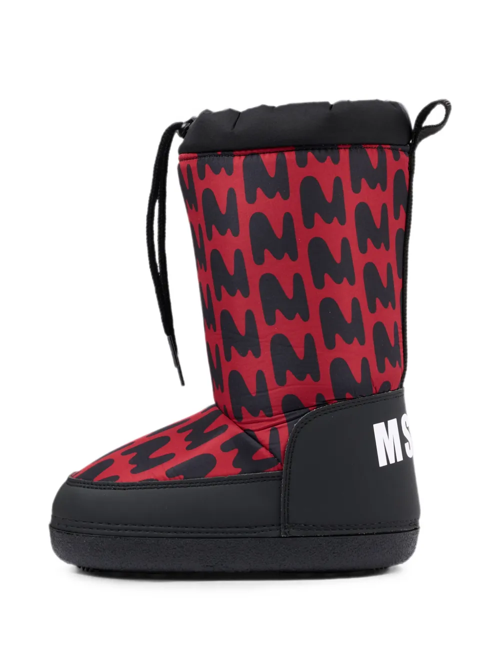 MSGM Kids Sneeuwlaarzen met monogram-print Rood