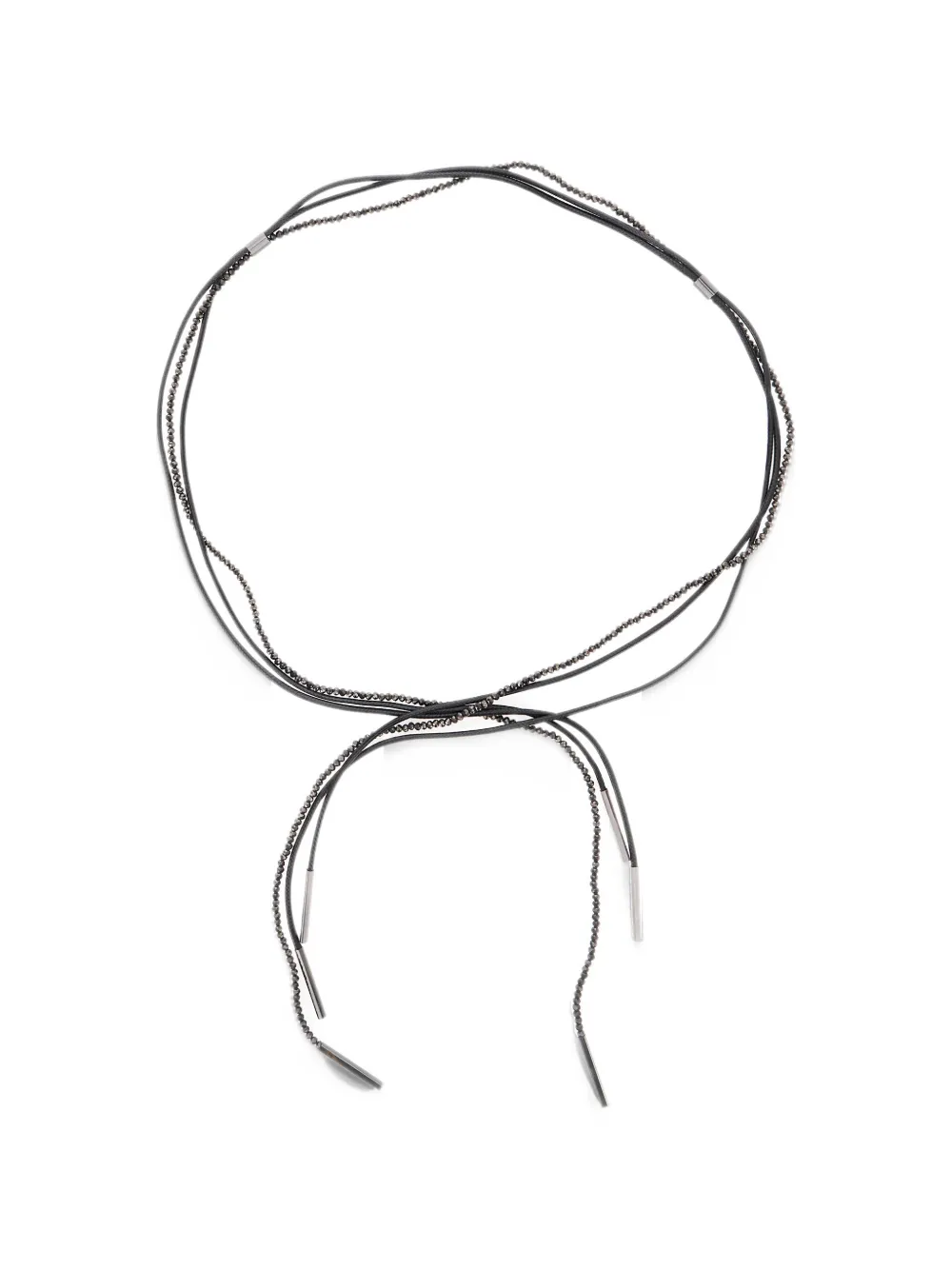 Antonelli Skye bead-embellished self-tie belt - Black