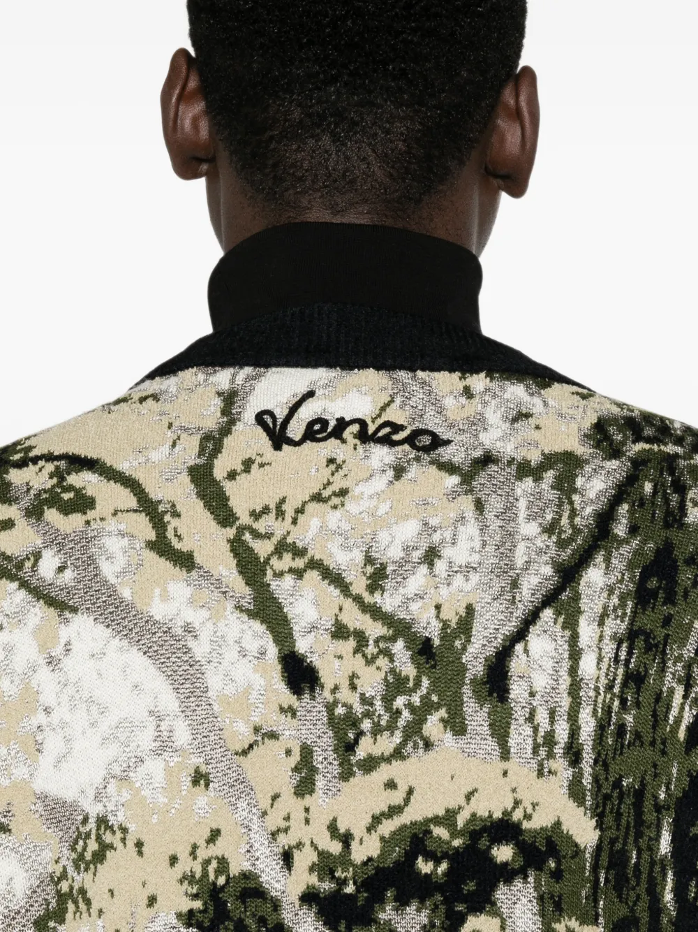 Kenzo Japanese Garden vest met V-hals Groen