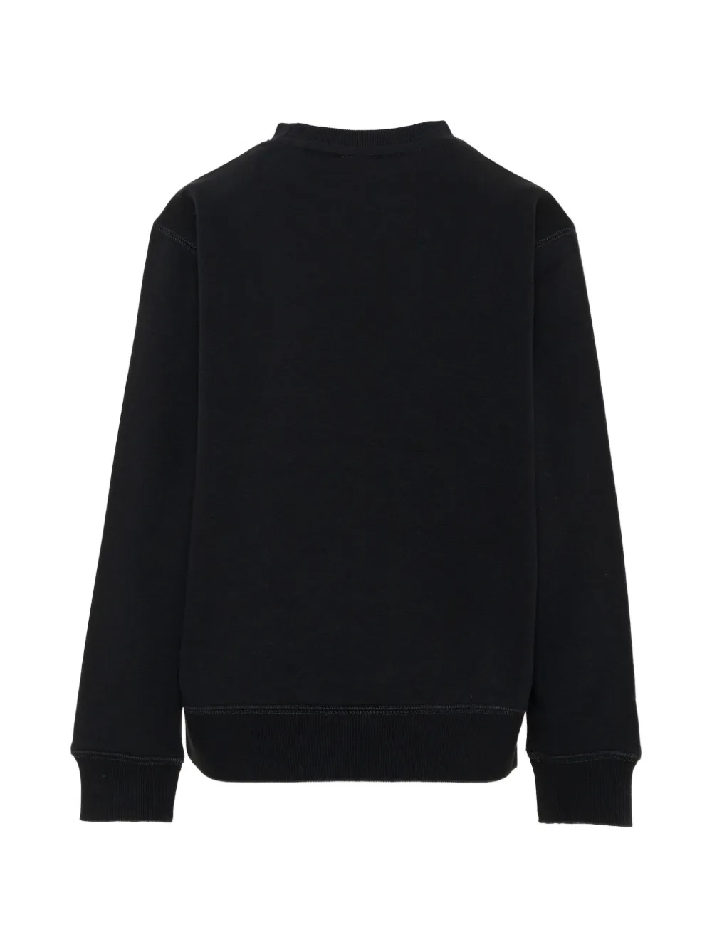New Balance Kids logo-embroidered crew-neck sweatshirt Zwart