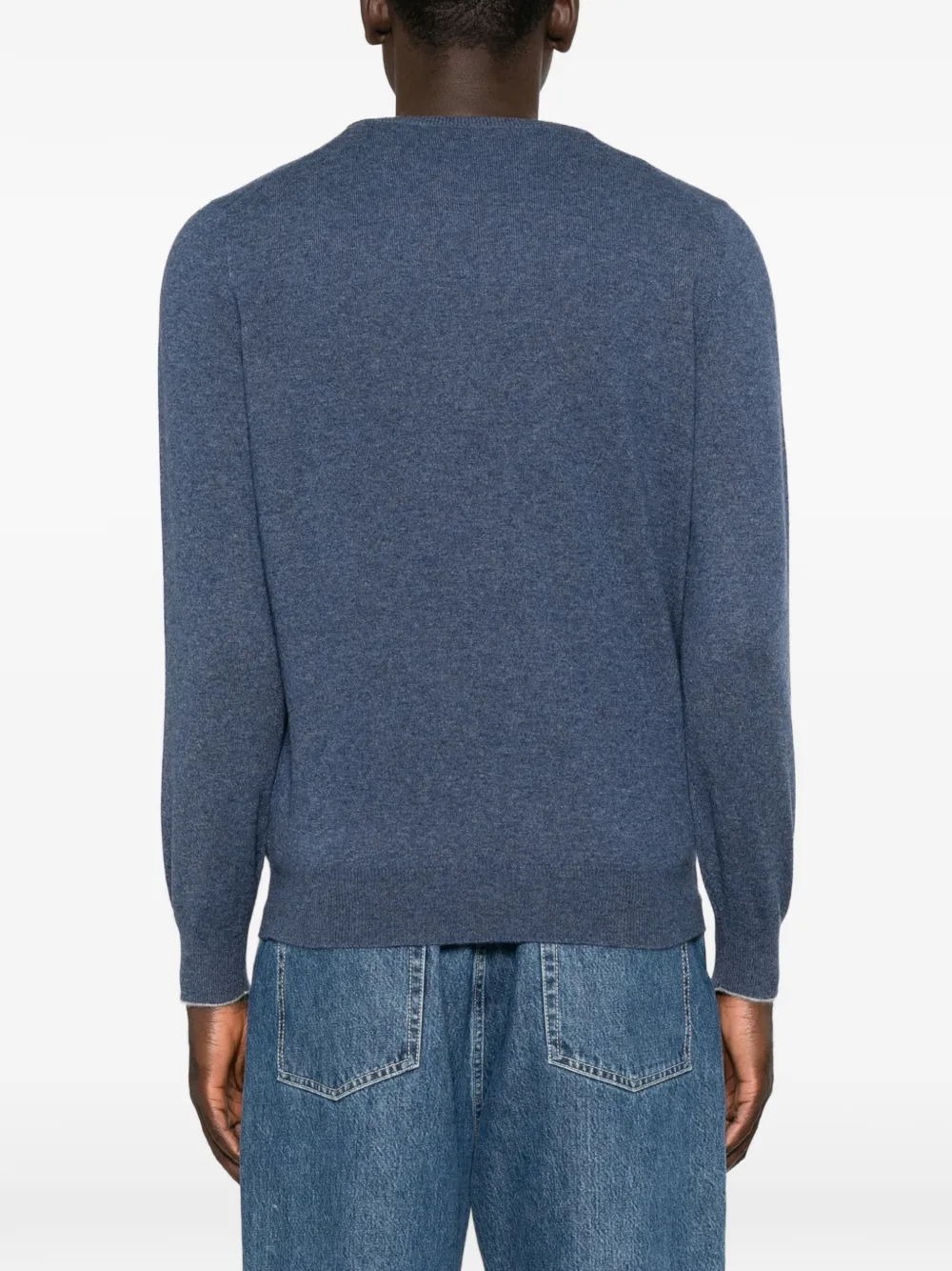 Brunello Cucinelli Trui met hoge hals Blauw